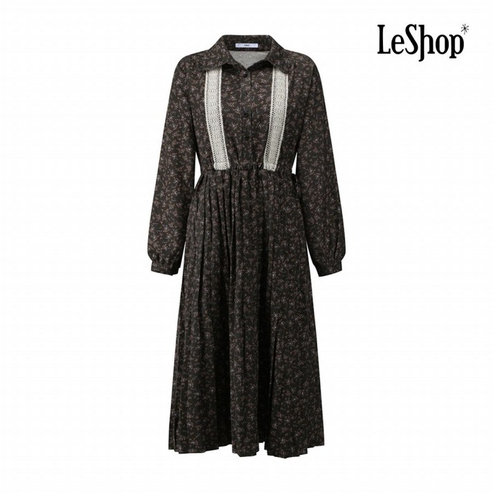 AK플라자 르샵 레이스 포인트 라인 플라워 플리츠 원피스 BPBOP004A