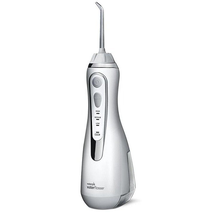Waterpik 무선 워터 플로서 화이트 치아 잇몸 교정기용 휴대용 백  팁 4개 포함 충전식 방수 WP560
