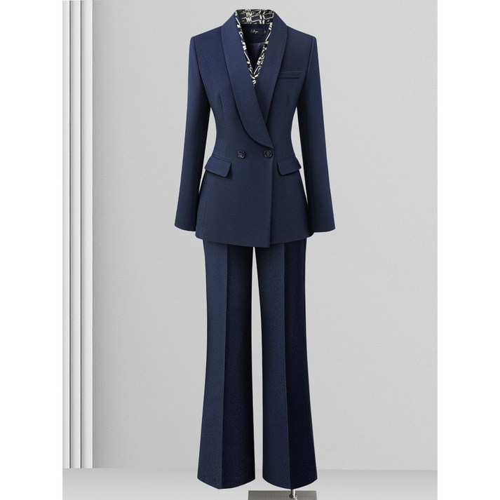 그루밍 grooming 여성 가을 전문 고급 직장 정장 작업복 투피스 바지 세트