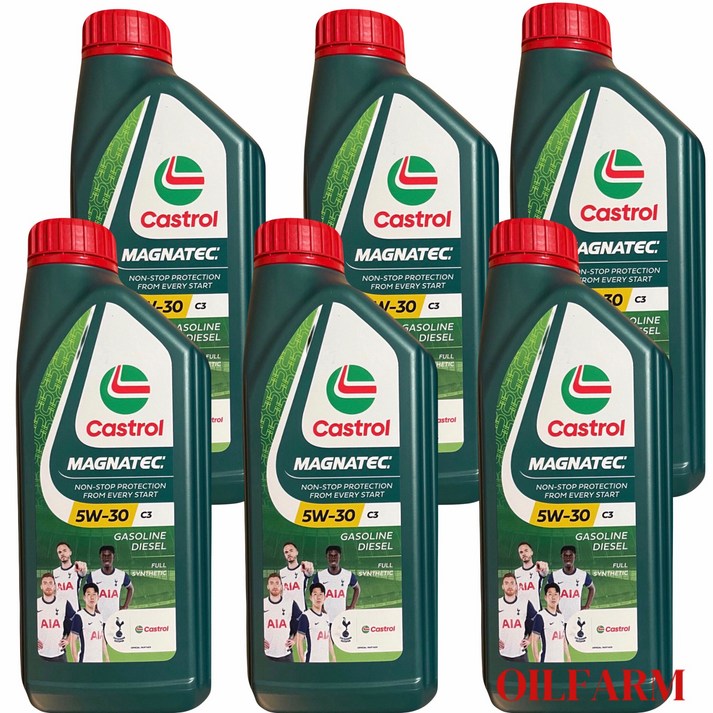 [정품] 캐스트롤 마그네틱 5W30 1리터x6개 100프로 합성엔진오일