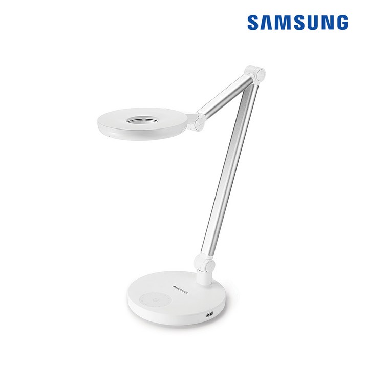 삼성 생체리듬 LED 데스크램프 공부방 책상 침실조명 USB충전지원 SI-GM9C10A2A2D, 화이트, 2개