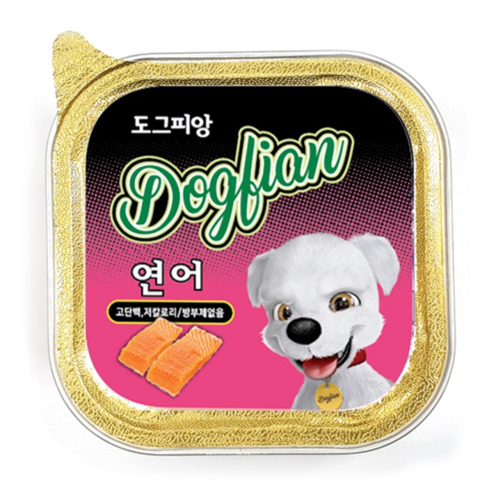 도그피앙 시저 반려견 사각캔, 강아지 간식 주식 캔 100g, 2박스, 24개, 도그피앙 연어 100g, 100g