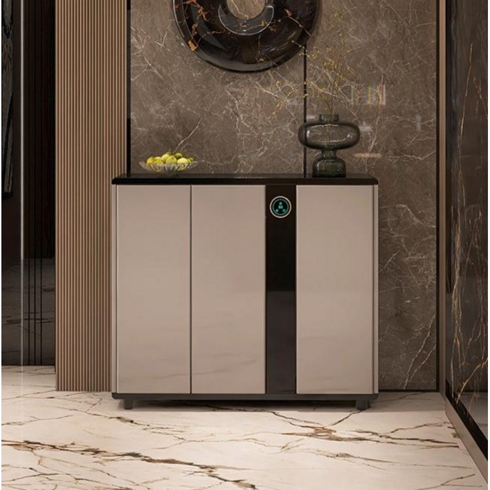 대용량 슈드레서 신발장 소독기 건조 살균 실내 현관 신발 수납 스타일러, 3도어 보조배터리 사용, 일체형