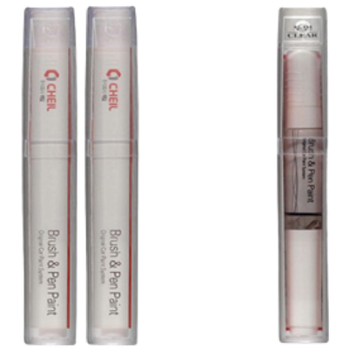 삼성 SM5노바 BPE/QXA 비안코펄 (2개가 한세트) 붓펜 + 투명붓펜 자동차 도색 차량용 카페인트, 1개