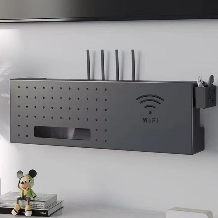 핫몰 셋톱박스 정리함 벽콘세트가리개 공유기 보관함