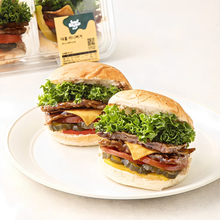 로켓프레시 스윗밸런스 더블 미니버거 2개입