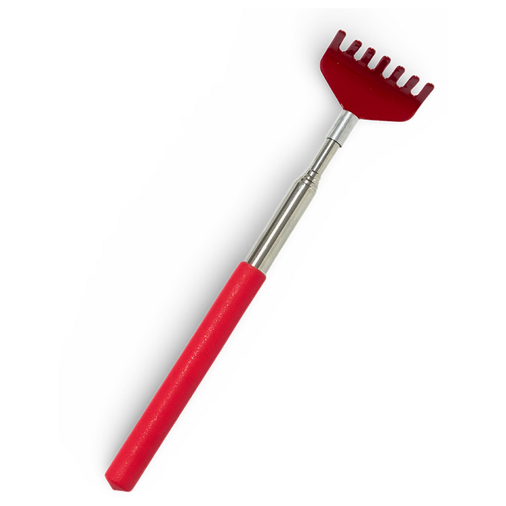 루이노리브 컬러 길이조절 휴대용 등긁개, 레드, 1개