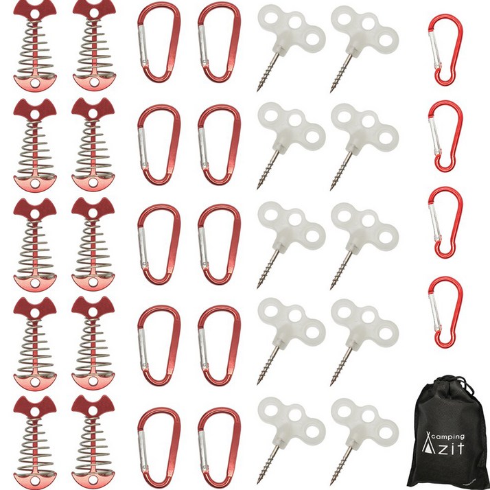 캠핑아지트 리빙쉘 텐트용 오징어 데크팩 35p 세트