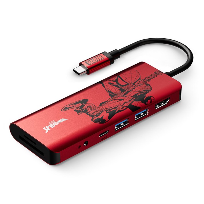 벨킨 7in1 USB-C타입 멀티 허브 마블 스파이더맨 AVC009
