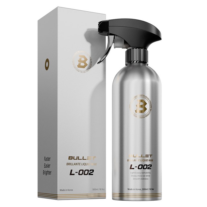 불렛 L002 브릴란테 물왁스, 500ml, 1개 불렛 L002 브릴란테 물왁스, 500ml, 1개