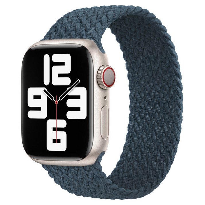 우먼스9999 애플워치 호환 브레이드 솔로루프 패브릭 스트랩 밴드 XS