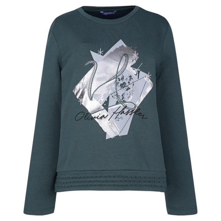 올리비아하슬러 여성용 프린팅 티셔츠 OHCFTS203