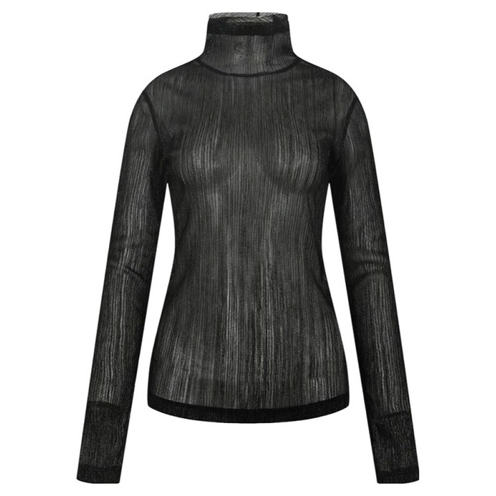 나이스클랍 여성용 레터링 풀오버 긴팔 티셔츠 N234PWT908