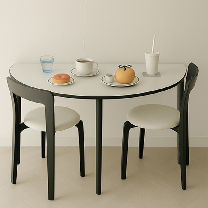 16피스 루나 반원 라운드 카페 식탁 테이블
