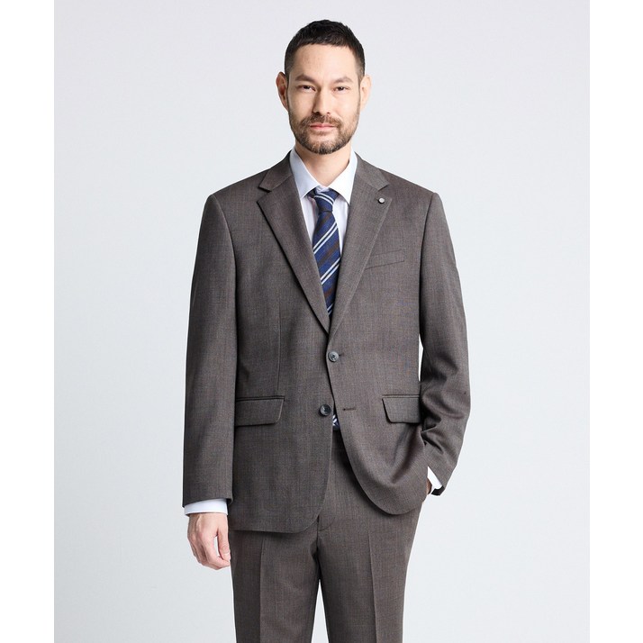 엑스트라파인 울 투톤 컬러 수트브라운 클래식핏SSJUA56SET