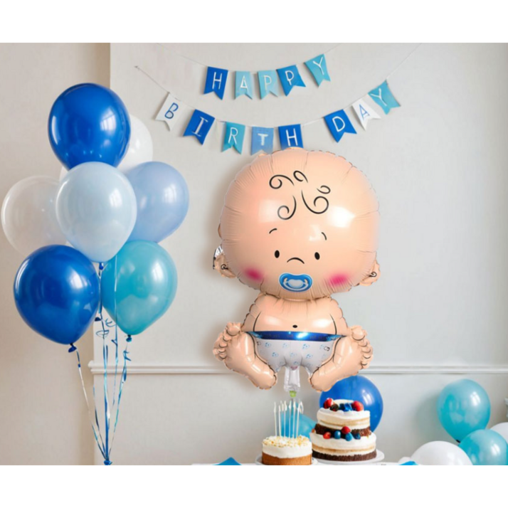 자이언트 베이비 풍선 샤워 생일 파티 아기 출산