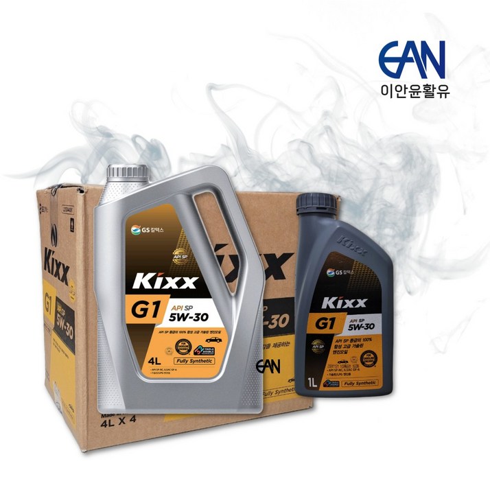 KIXX G1 5W30 SP 4L 1개 +1L 가솔린 엔진오일