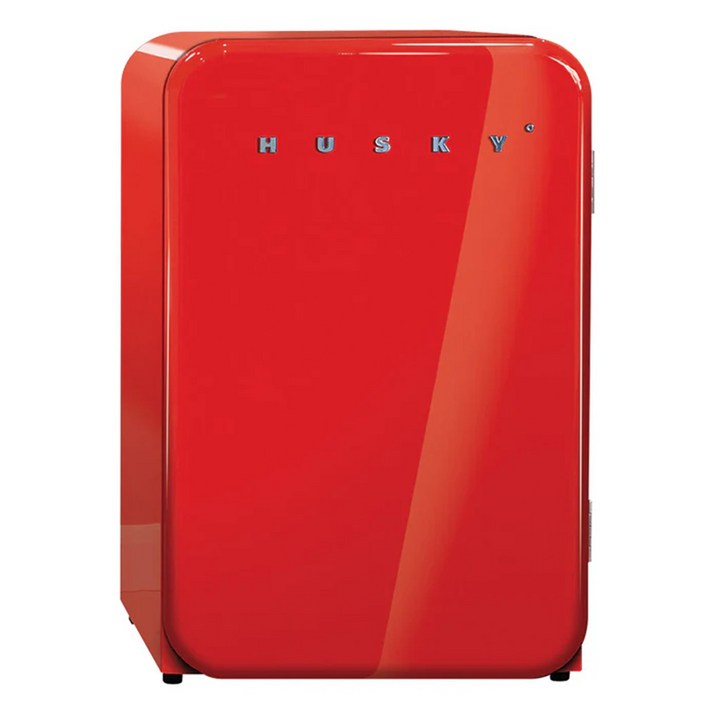 [에버코리아] HUSKY 허스키 레트로 와인 화장품 인테리어 감성 바 130L 냉장고 HUS-RETRO130 영국 명품 브랜드, 레드
