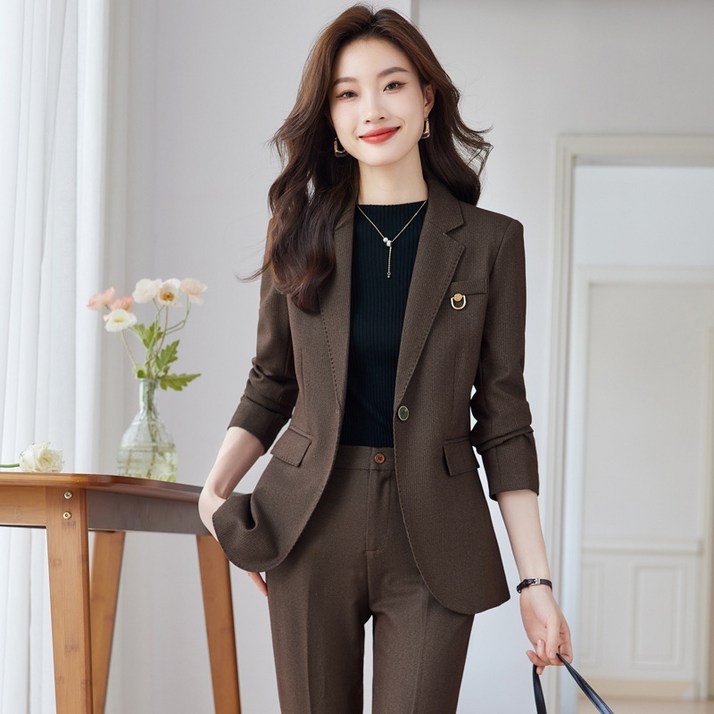 ANYOU 여성정장 여성 가을 투버튼 면접복장 정장 여성오피스룩 오피스 여성정장 ANYOU 여성정장 여성 가을 투버튼 면접복장 정장 여성오피스룩 오피스 여성정장