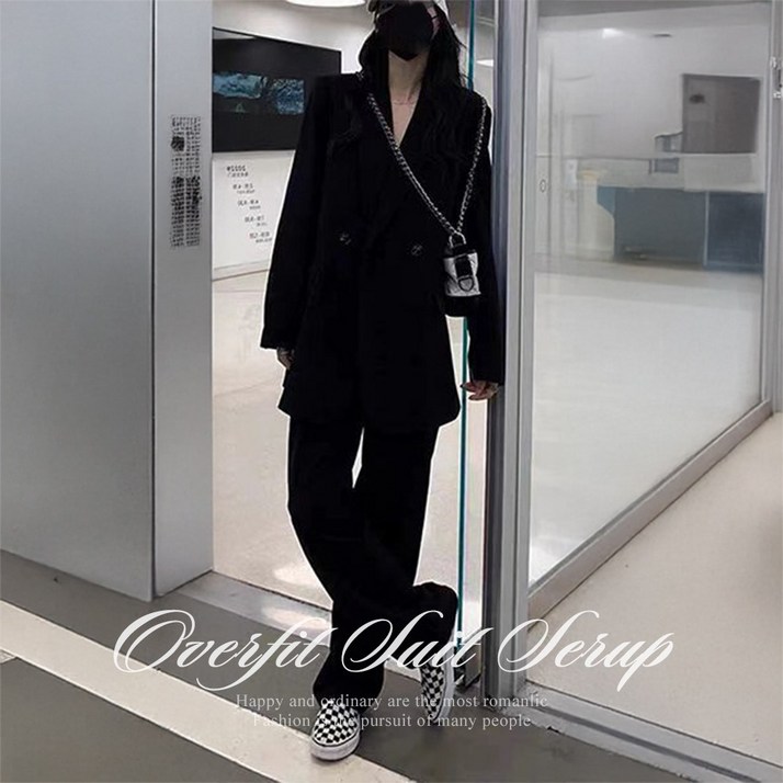 순이야 C.여성 오버핏 캐주얼 와이드 정장세트