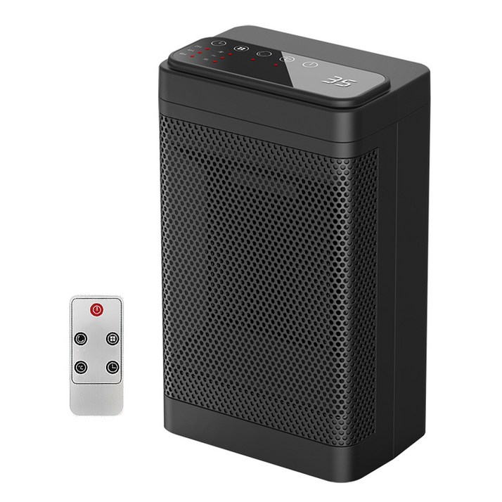 domiheat 사무실 가정용 PTC 온풍기 + 리모컨+터치스크린