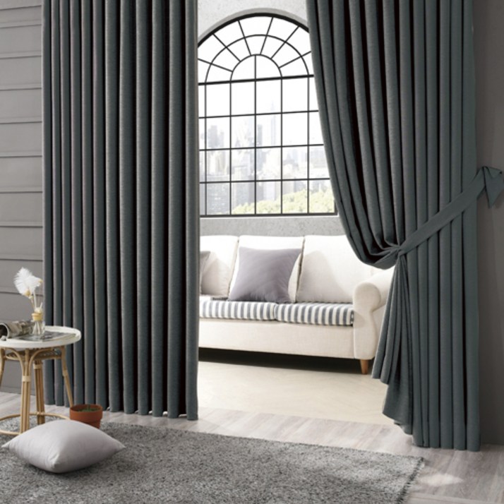 빠른배송 시우데코 이음선 없는 100 빛차단 에덴 암막커튼핀형 2p