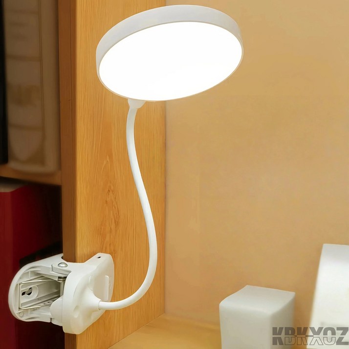 KBKXOZ LED 책상 램프  클립형 무선 LED 스탠드  학생용 미니 조명  캠핑용 휴대용 램프