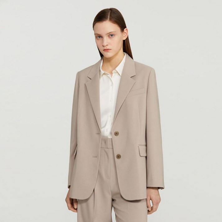 쉬즈미스 베이직 투버튼 셋업 자켓 SWSJKP12010