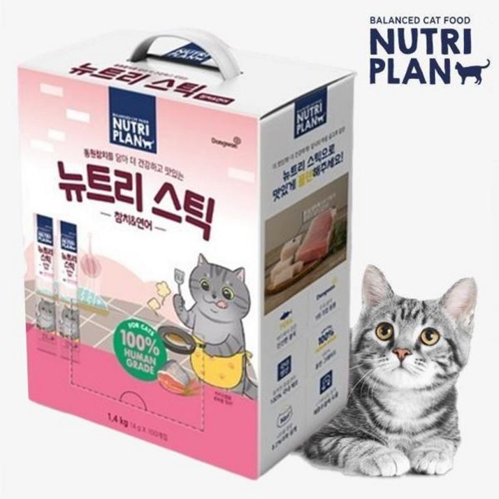 동원 뉴트리플랜 뉴트리스틱 고양이 간식 츄르 대용량