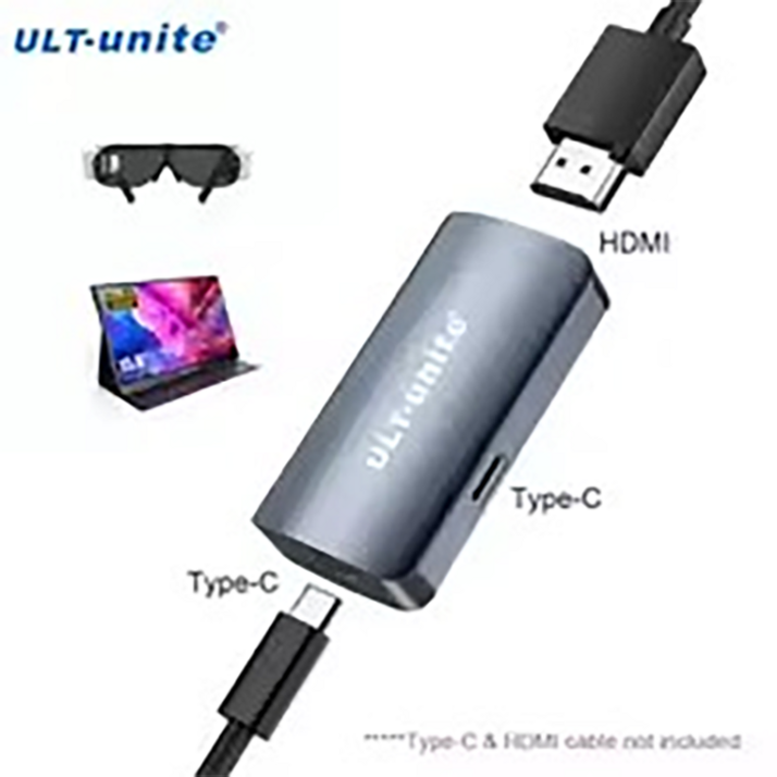 HDMIUSB C 어댑터 4K60HZ HDMIType C 변환기 RayNeo XREAL Air Rokid Air Switch Base Steam Deck Base와, 1개