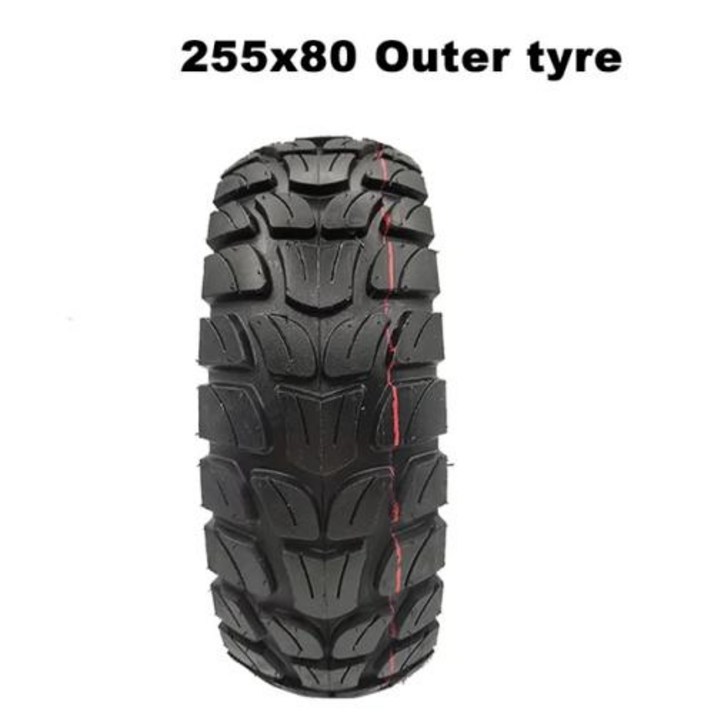 Dualtron VICTOR 럭셔리 이글 스피드웨이 4 5 Zero 10X Kugoo M4 10인치 전기 스쿠터 미니모터용 타이어 80/65-6 255X80 10X3.0