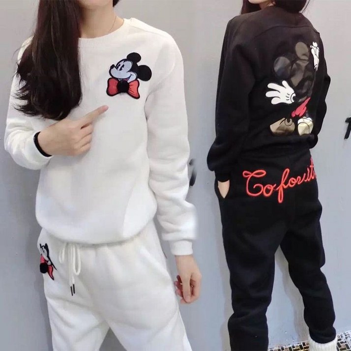 녕동 신상 봄가을 미키 기모 오버핏 맨투맨 트레이닝 운동복세트 + 사은품