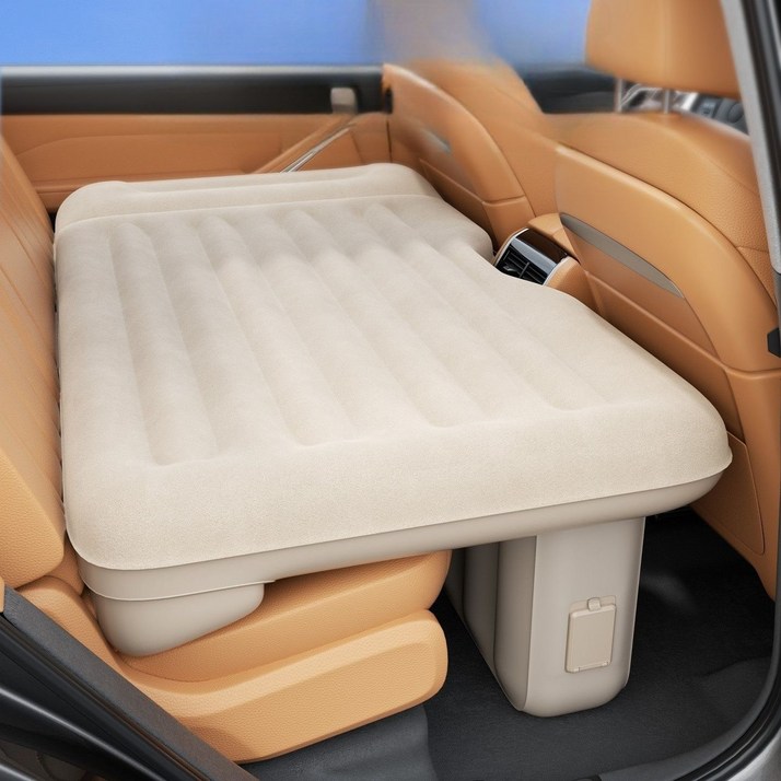 원터치 평탄화 에어매트 무선 자동펌프 공기주입 차량용 침대 자동차 뒷좌석 캠핑 차박