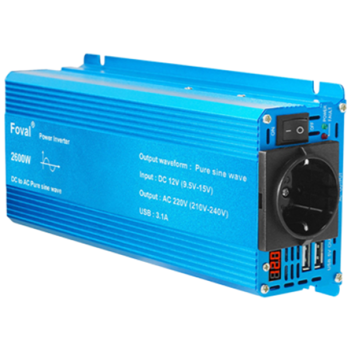 루앤 순수정현파 차량용 인버터 12V 220V 캠핑용 차박 한국형 KC인증, 1개