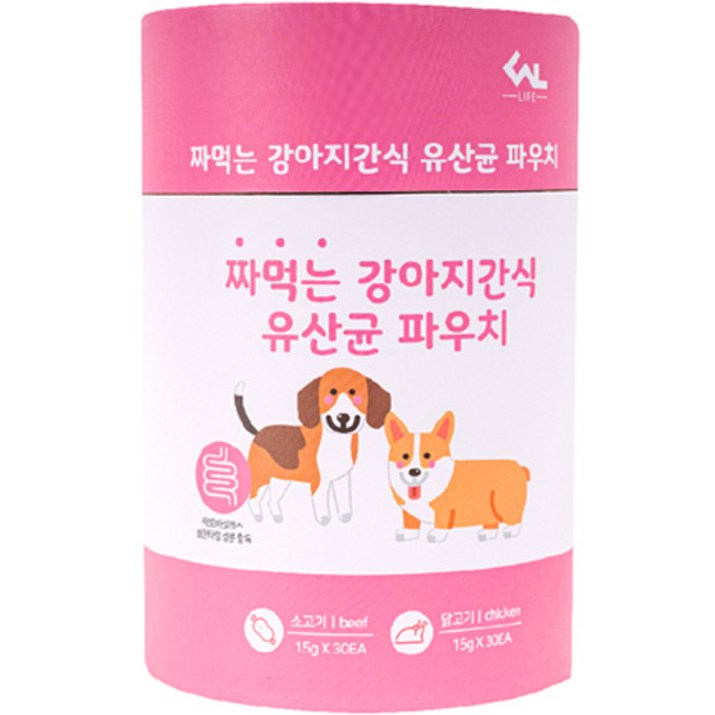 씨엔앨 라이프 짜먹는 강아지 간식 유산균 파우치 2종 세트 씨엔앨 라이프 짜먹는 강아지 간식 유산균 파우치 2종 세트