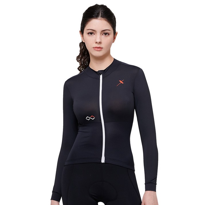 기어엑스 싸이클웨어C 긴팔라운드 023 여성 블랙