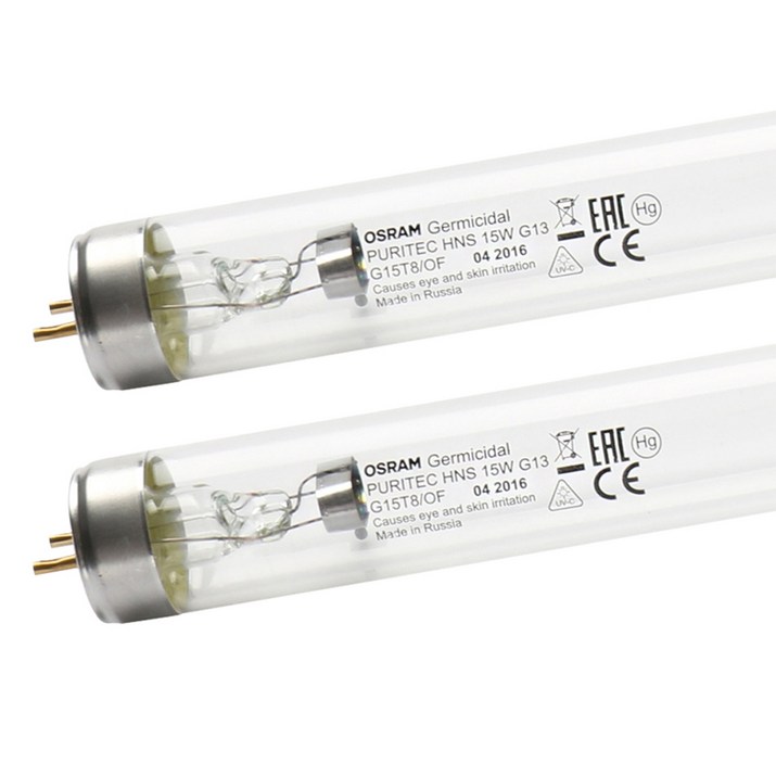 오스람 UV램프 자외선램프 소독기램프 소독램프 436mm 살균램프 15W * 2ea 5825366321