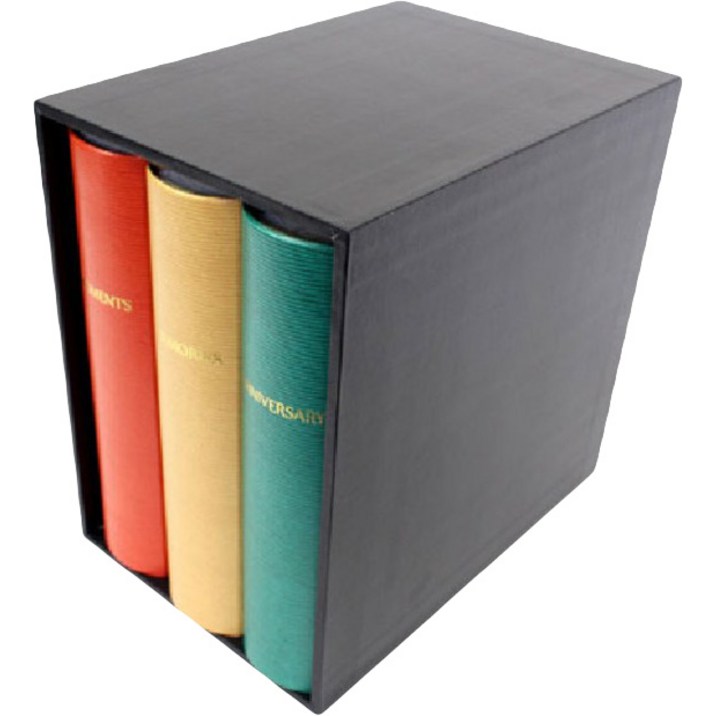 드림산업 LV 2단 포켓앨범 세트, 주황, 노랑, 초록, 50매