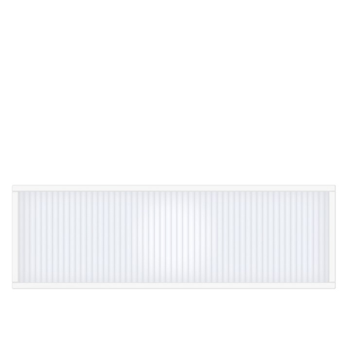 타공판닷컴 클리어 아일랜드 폴리카보네이트 파티션 세로 1000 x 120 x 300 mm, 프레임화이트 + 패널오팔화이트