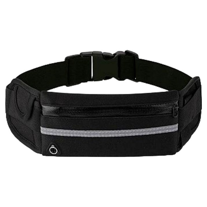 HnEx 초경량 러닝벨트 힙색, 블랙, 1개