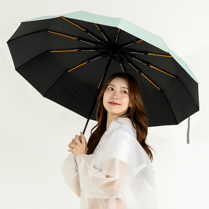 무식이네 튼튼한 UV 99.9% 자외선차단 24K 원터치 3단 자동 양우산