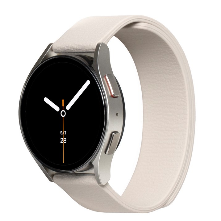 누아트 갤럭시워치 호환 스트랩 이지 퀵 실리콘 마그네틱 링크 일자형