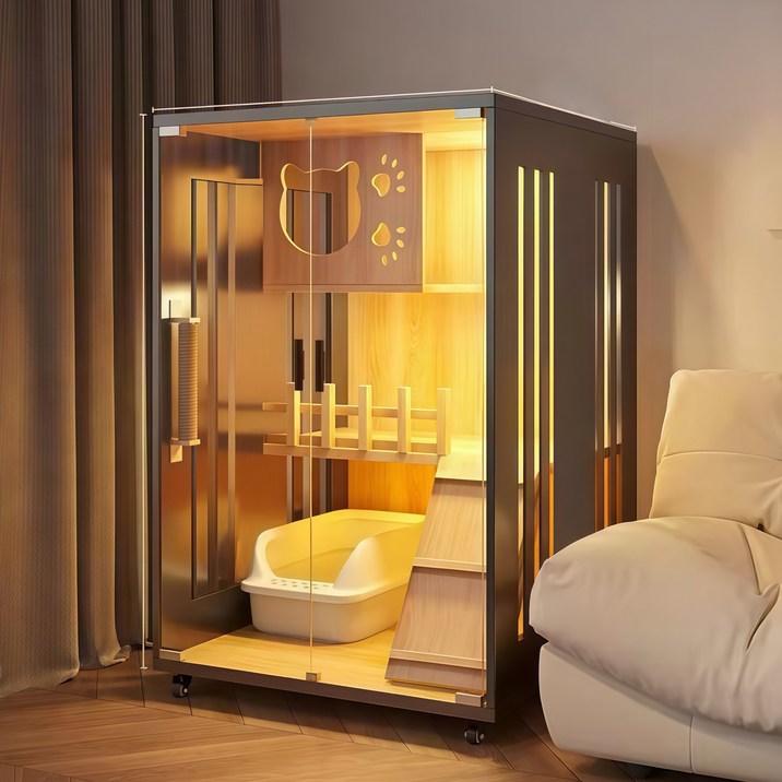 YAPOGI 고양이 빌라 올인원 고양이호텔 놀이터 빌라