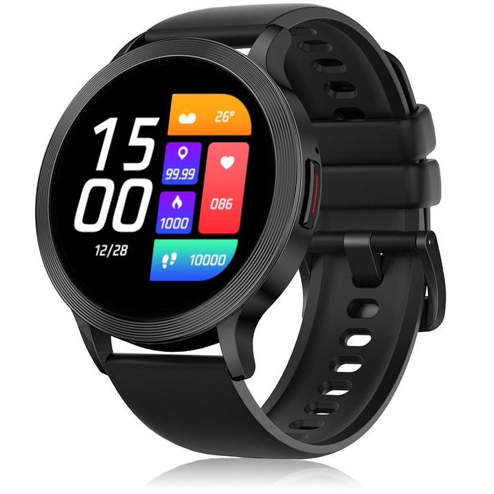 블루투스 통화가능 스마트워치 S5 GPS 1.39인치 갤럭시아이폰 호환, GPS 블루투스, 39mm, 블랙