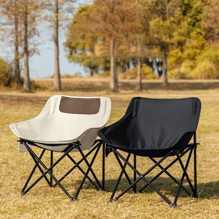 모코모어 캠핑의자 경량체어 미니멀 차박 감성 폴딩 의자, 1개, 블랙