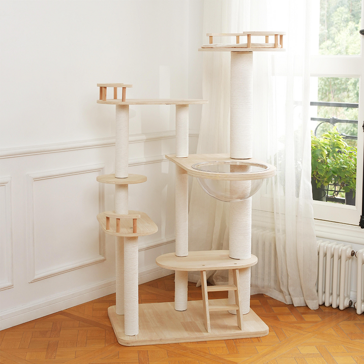 파파펫 대형 우주선 캣타워, 고양이 놀이터, 1개