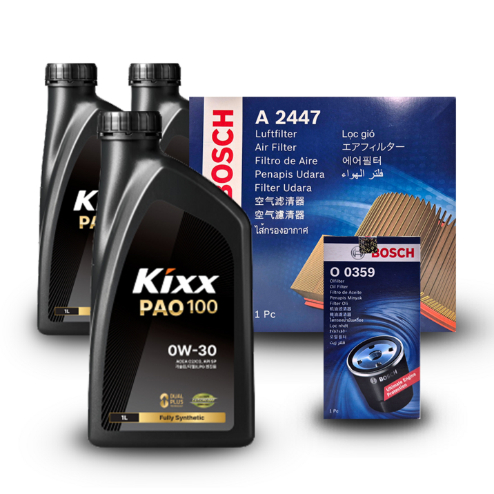 제네시스 (BH) 5.0 가솔린 엔진오일세트 킥스 파오100 0W30 (PAO100) (구) 파오1