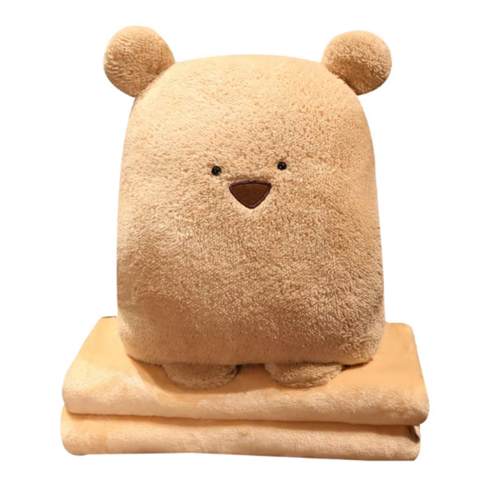 루세로 곰돌이 무릎담요 쿠션 핸드워머 담요