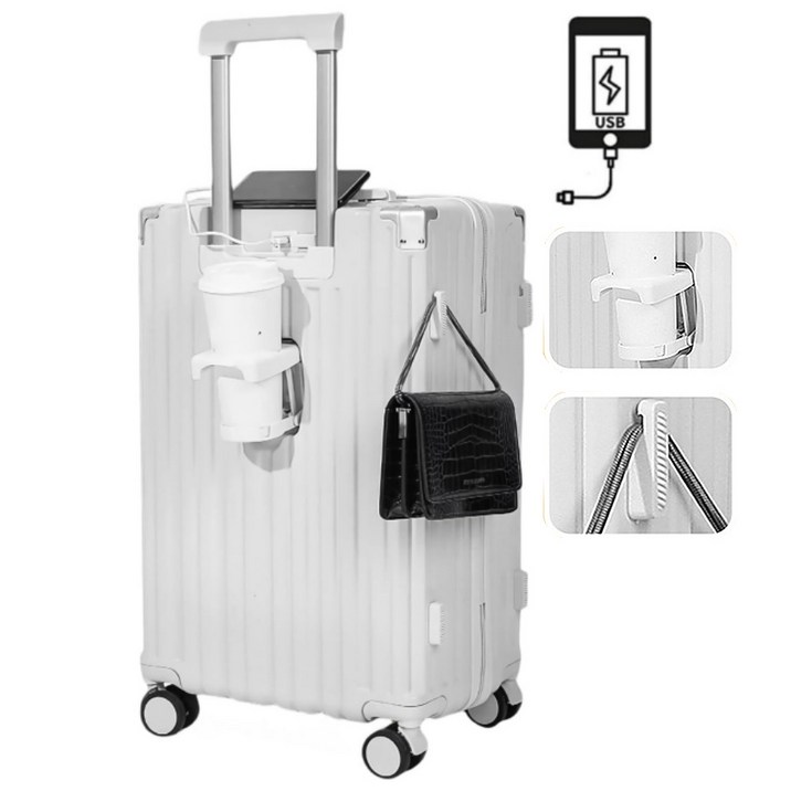 NewBoy 캐리어 20인치 22인치 24인치 기내용 대형 하드 여행용 감성 하드 캐리어 수납 주머니 대용량 패션
