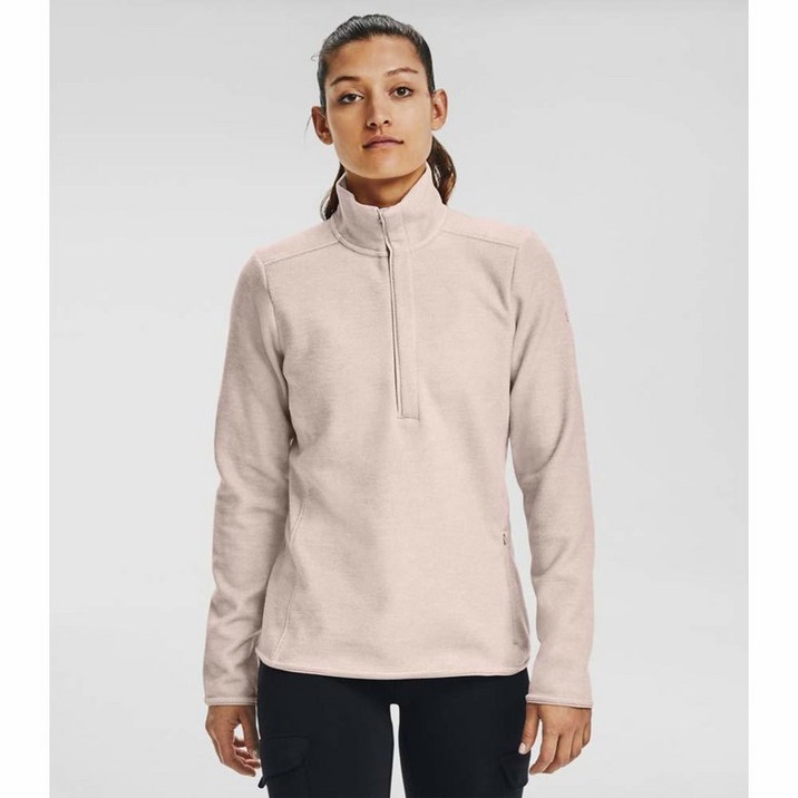 코코블랑 Under Armour 여성용 윈터스위트 그리드 12 지퍼 티셔츠
